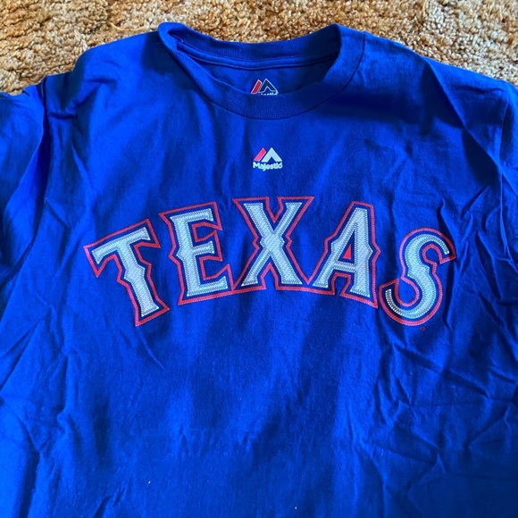cole hamels rangers t shirt
